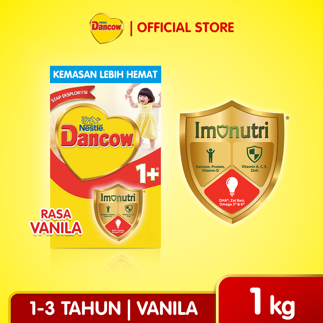 Nestlé Dancow 1+ Rasa Vanila Susu Pertumbuhan Anak 1-3 Tahun 1kg