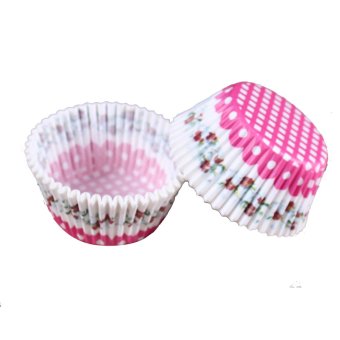100 Pcs/lot Alat Masak Minyak Bukti Kertas Kue Mangkok Liners Baking Muffin Cupcake Dapur