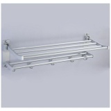2-Tier 54 Cm Ruang Aluminium Dinding-mount Foldabel Rak Handuk Dengan Kait (Intl)-Intl Januari 2019 - 3 2-Tier 54 Cm Ruang Aluminium Dinding-mount Foldabel Rak Handuk dengan Kait (Intl)-Intl - 3