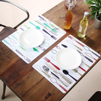 4 Ever 2 Pcs/set Waterproof Makan Meja Tatakan Gaya Eropa Alat Dapur Tableware Pad