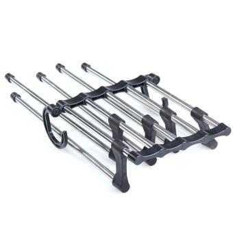 5 in 1 Stainless Steel Multifunction Retractable Pants Rack - intl