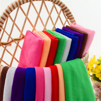 5 Pcs/lot 25*25 Cm Microfiber Small Square Handuk Pembersih Hadiah Natal Dapur