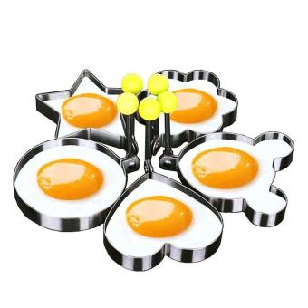 5 Pcs/set Stainless Steel Cute Berbentuk Cetakan Telur Goreng Pancake Cincin Cetakan Dapur Alat