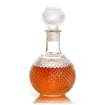 Kristal Wiski Anggur Gelas Botol dengan Tutup Sumbat Minum Bar Botol 500 Ml