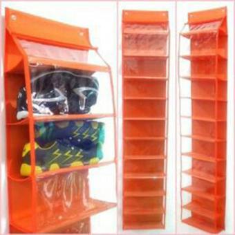 EMWE HSO Rak Sepatu Gantung Terbuka Tanpa resleting Hanging shoes Organizer NO zipper 11 sekat shoe
