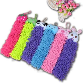 Hnk Lap tangan Cendol Microfiber ( Hand Towel Microfiber Chenille ) - Pink