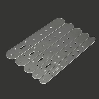 Harga 5x Leather Craft Clear Acrylic Belt Buckle Head End Templates Stencil Tool Set - intl