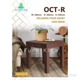 MEJA PLASTIK MEJA TERAS COFFEE TABLE MEJA KECIL MEJA SUDUT OLYMPLAST