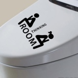 Baru Kursi Toilet Stiker Dinding Vinyl Art Dekorasi Kamar Mandi Yang Dapat Dilepas Dekorasi-Intl Januari 2019 - 2 Baru Kursi Toilet Stiker Dinding Vinyl Art Dekorasi Kamar Mandi Yang Dapat Dilepas Dekorasi-Intl - 2