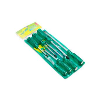 Obeng Set 7 pcs (Crystal Hijau) TEKIRO
