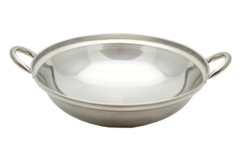 Harga HAN Wok Stainless 24 CM dengan gagang 2 JBD10 - Perak