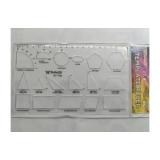 Penggaris Butterfly BT-785 Aneka Bentuk Bangun Matematika