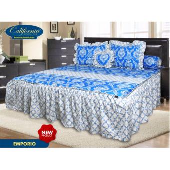 Sprei CALIFORNIA RUMBAI motif EMPORIO King Size 180 x 200 cm