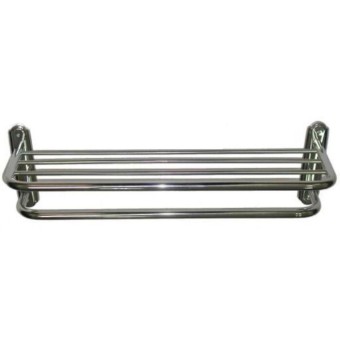 Stainless Steel - 2 Baris Rak Handuk Rak Gantungan Handuk Rak Kamar Mandi Dinding Tembok Steinles