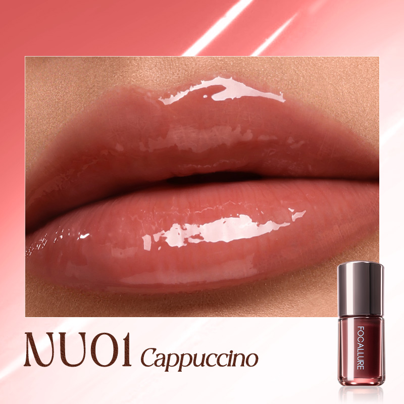 [NEW]FOCALLURE Toasted Plumping Lip Gloss Moisture Tint Lip Serum Ultra-light