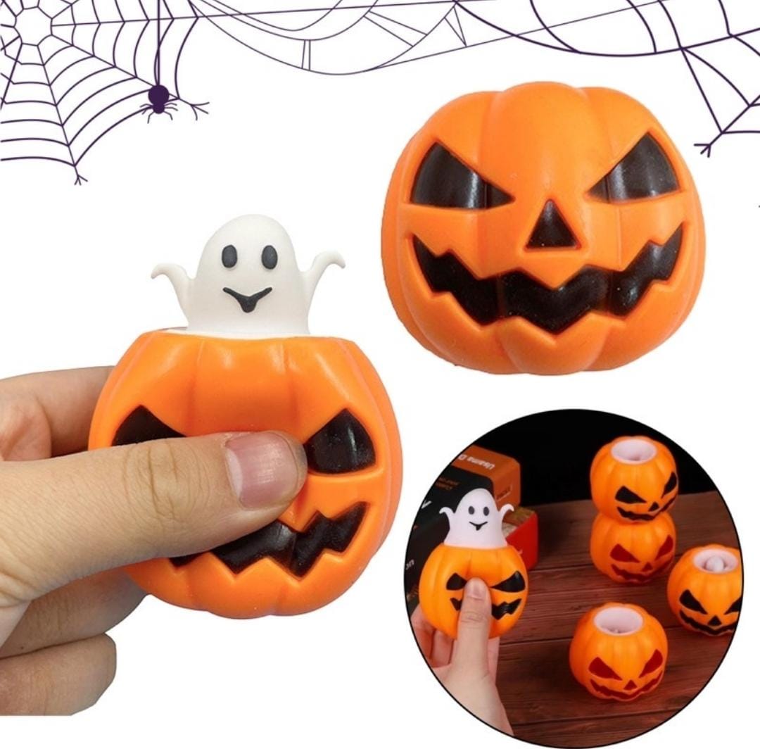 Mainan labu LED bertema Halloween