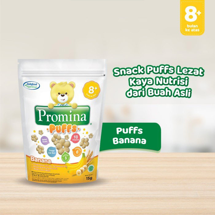 Promina Puffs Pisang 15gr - Snack Bayi