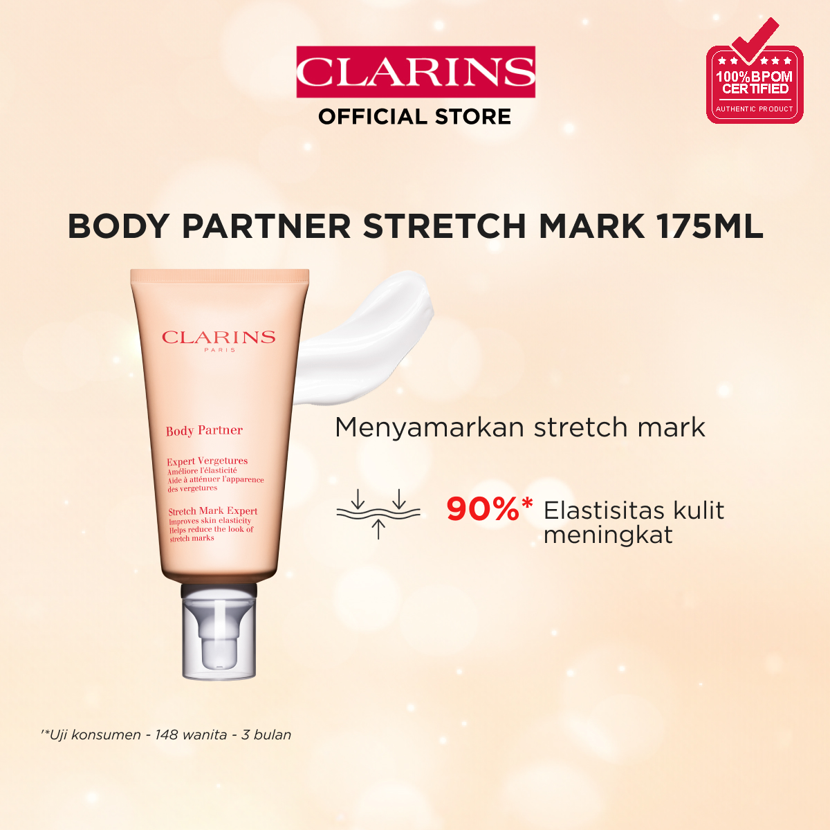 CLARINS Body Partner Stretch Mark Expert 175ml - Krim Stretchmark