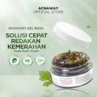 ACNAWAY Advanced Mugwort Gel Mask –  Masker Gel Wajah untuk Jerawat Sensitif Mencerahkan & Menghaluskan with Peptides + Bakuchiol + Mugwort