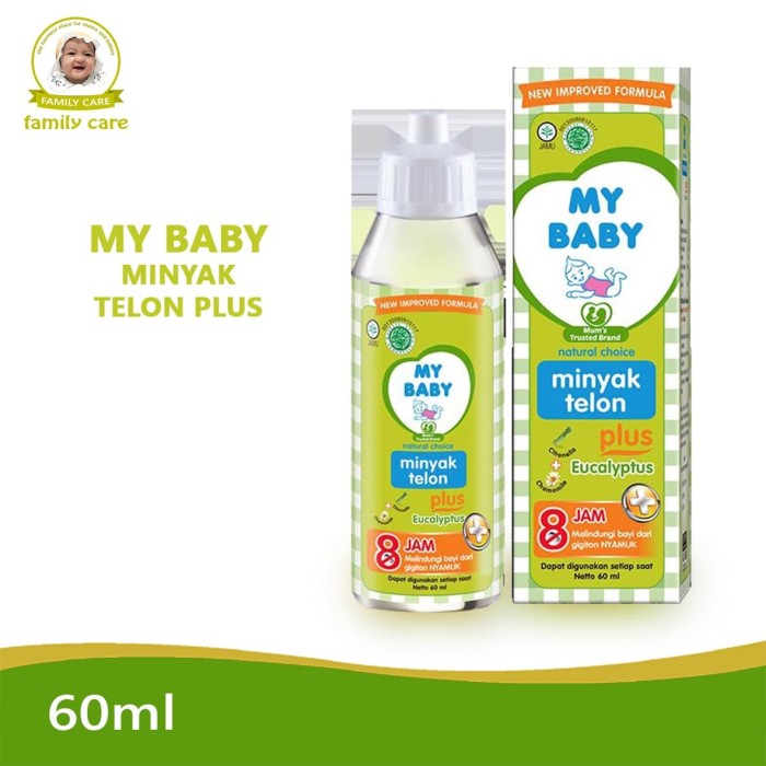 My Baby Minyak Telon Plus 30ml / 60ml / 90ml - My Baby Minyak Anti Nyamuk Bayi