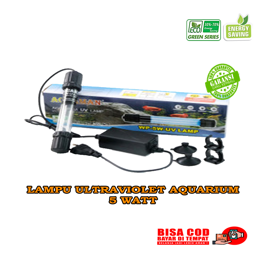 Đèn UV Túi Trà 5 Watt Bể Cá Bể Cá Aquascape Extiminator Tảo Rêu Bán Buôn
