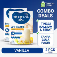 Twin Pack : Tropicana Slim Low Fat Milk Vanilla 500 g - Susu RENDAH LEMAK Bantu Turunkan Kolesterol