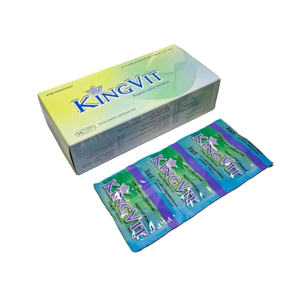 Kingvit Box isi 5x6 Kapsul - Vitamin Program Hamil Kesuburan Pria