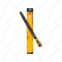 SABETZU Kikir Besi Kotak Rata 8 10 12 Inch Gagang Karet - Persegi Metal Files Flat Shape Wood HPL Rubber Handle