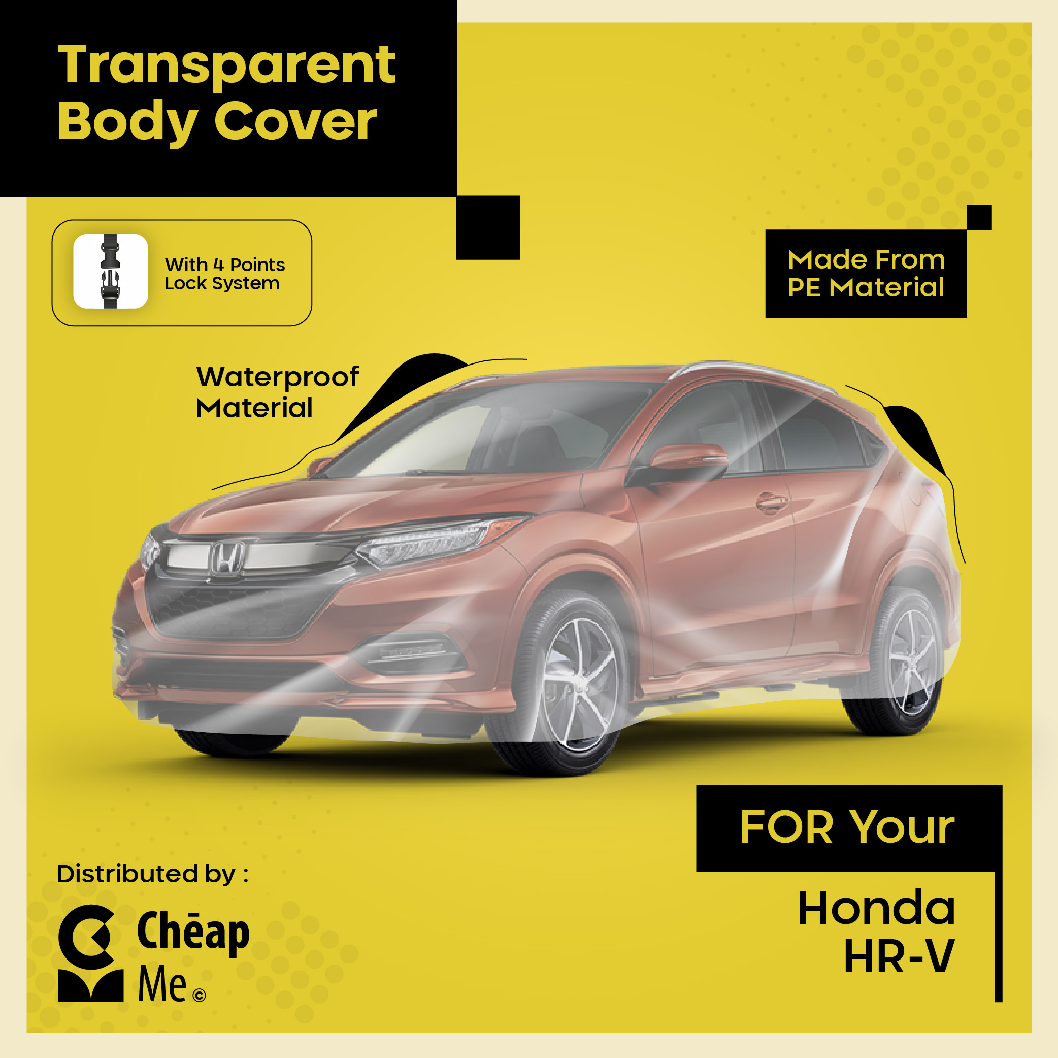 Sarung Mobil HRV Cover Mobil Murah Body Cover Transparant TEBAL Car Cover WATERPROOF HR-V