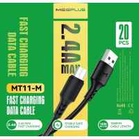 FOOMEE NT13/MICRO/TYPE-C/LIGHTNING/ MEEPLUS MT11/MICRO/TYPE-C (1TOPLES ISI 20 PCS) KABEL DATA 100CM FAST CHARGING