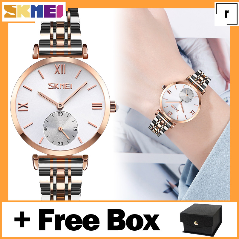Jual SKMEI 9198 Jam Tangan Couple Profesional Business Analog Quartz Stainless Steel 32 mm - Anti Air 30 M - Free Box 9198 Paling Laku Jual SKMEI 9198 Jam Tangan Couple Profesional Business Analog Quartz Stainless Steel 32 mm - Anti Air 30 M - Free Box 9198 Paling Laku
