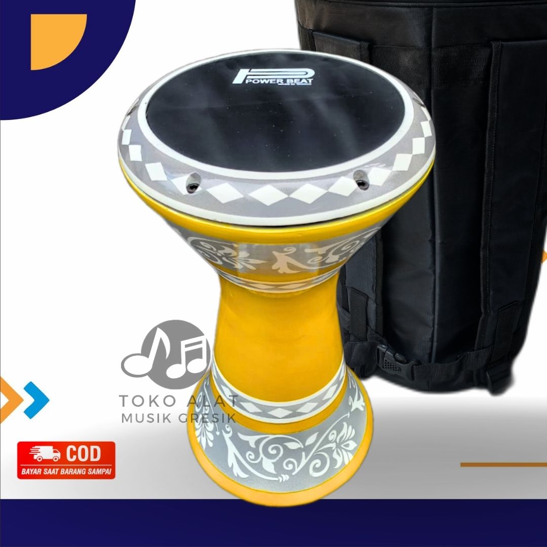 Darbuka almunium Cor dumbuk berkualitas ukuran 8 in mika powerbeet Rebana hadroh