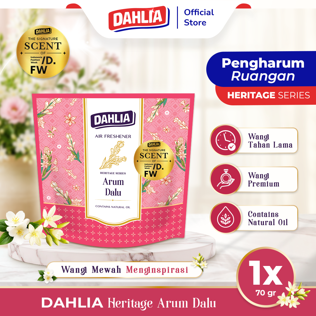 Dahlia Air Freshener Heritage Series Arum Dalu isi 1 70gr Pengharum Ruangan | Wangi Mewah Menenangkan