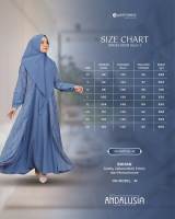 Yasmeera Andalusia (Infinity Blue) Gamis Dewasa – SARIMBIT YASMEERA X EL-RASHEED 2026 | Gamis Premium Ethnic Monochrome | Couple Lebaran | Gamis Ibu Gamis Anak Koko Ayah Koko Anak | Baju Lebaran