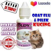 Obat Kucing Sakit Flu Bersin Pilek Ingusan Demam Akut Pada Anak Kucing Dan Kucing Dewasa Coldy Cat - Kemasan 30ML - Hijrah Pet Shop