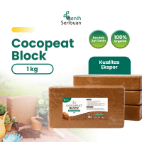 Cocopeat Block 1 kg - Media Tanam Praktis Sabut Kelapa Halus dan Ramah Lingkungan