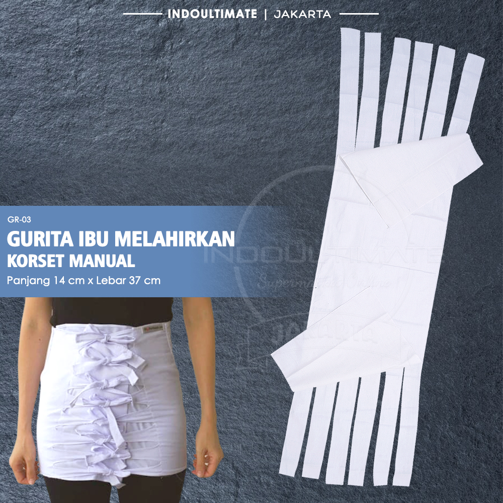 Gurita Ikat Ibu Melahirkan (JUMBO) GR-03 Grito Ibu BUNDA 100% COTTON Korset Manual Ibu Melahirkan Gurita Ibu Setelah Melahirkan Gurita Ibu Tali Gurita Melahirkan GR-033KK GR-031KK