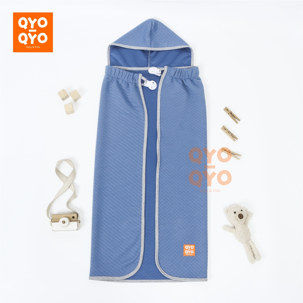 Blanket On The Go Selimut Bayi Clip On Penutup Menyusui 3in1 Diamond Knit Polos Premium QYO-QYO