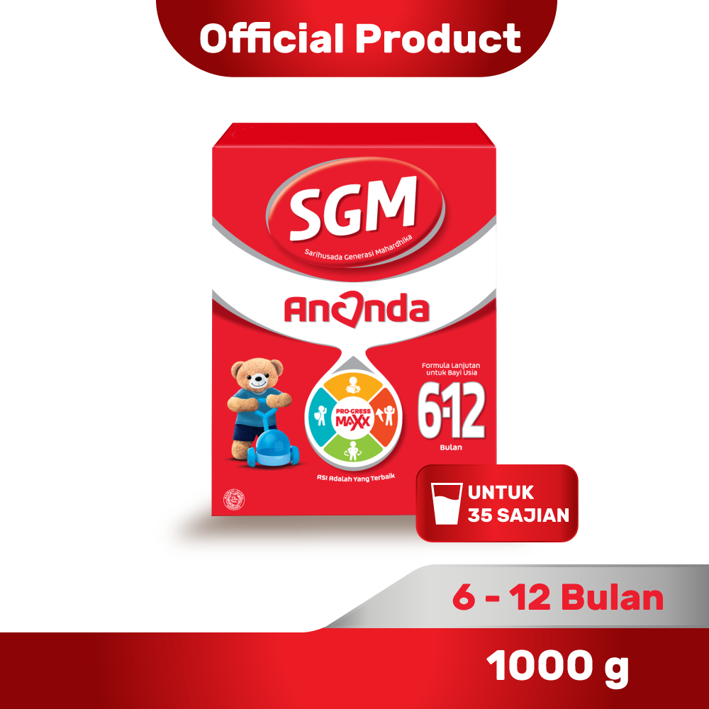 SGM Ananda 2 (6-12 Bulan) Formula Bayi Bubuk 1000gr