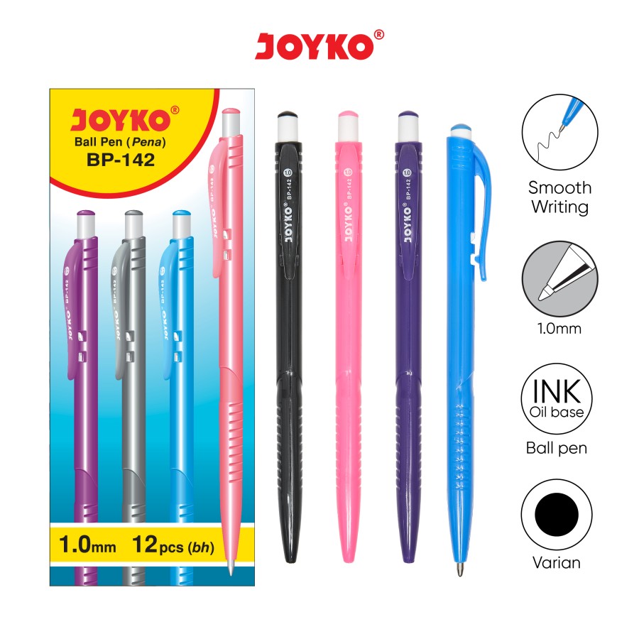 (12pc) Ball Pen Pulpen Pena Joyko BP-142 1.0 mm