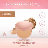 Instaperfect Refill Matte Fit Powder Foundation 13 g - Refill Bedak (Real Skin Cover Setter Smooth Matte Finish SPF 20 PA+++)