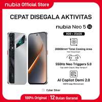 nubia Handphone Gaming Neo 5 5G RAM 20 GB (8 + 12 GB) ROM 256 GB 6050mAh Super Fast Charging 45W Smartphone Garansi Resmi