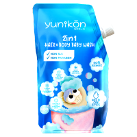 Yunikon 2in1 Hair & Body Baby Wash 400ml - Sabun dan Shampoo Anak Ramah Kulit Sensitif