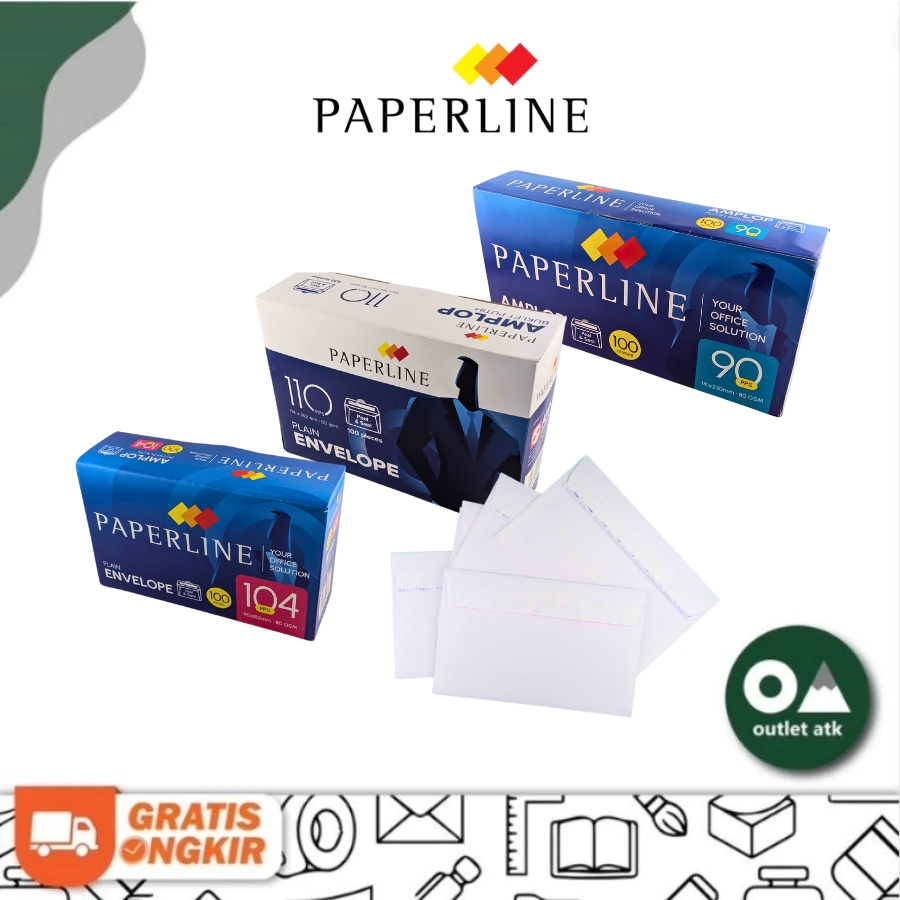 Amplop Polos Tanggung 104 Paperline PPS isi 100