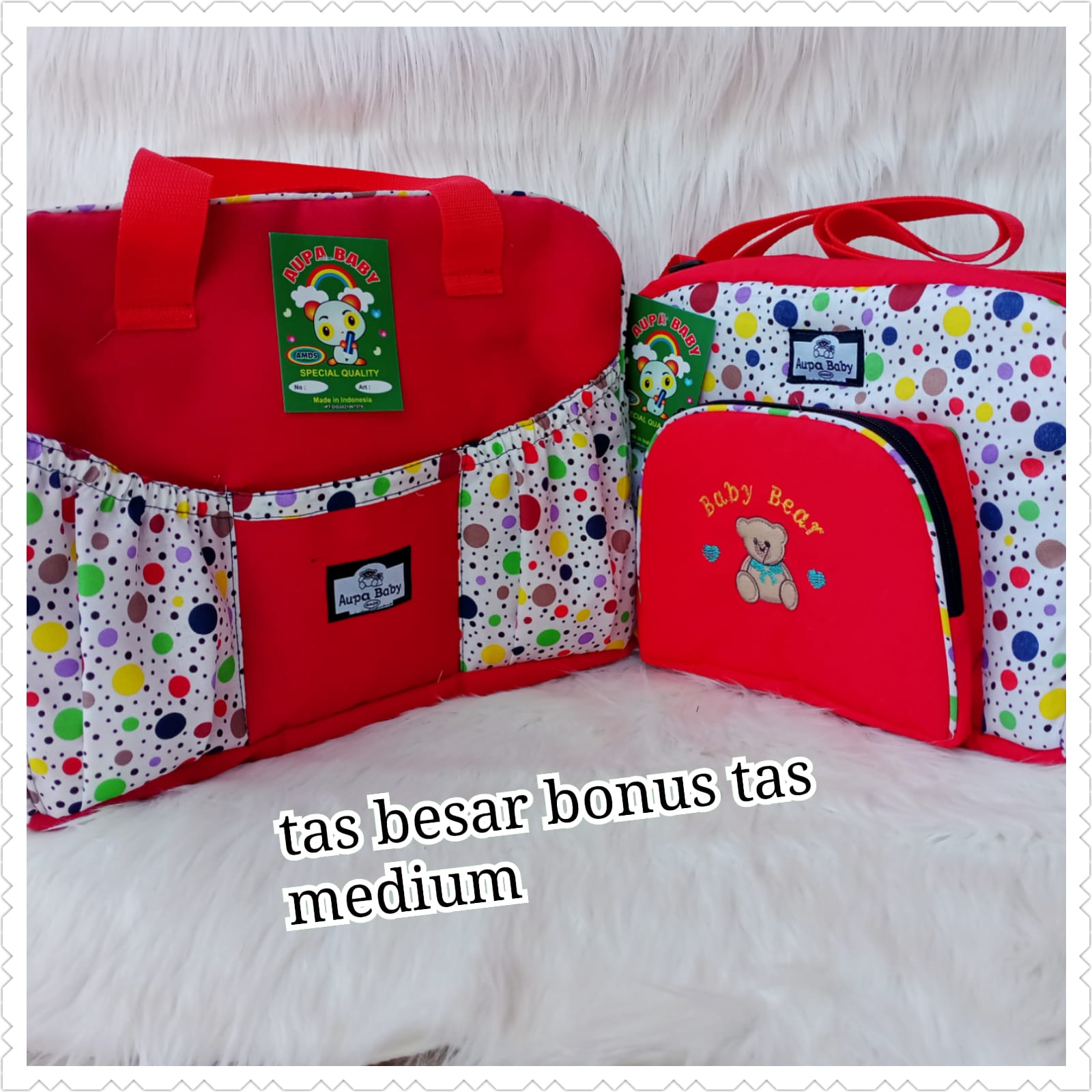 Tas Bayi / Tas perlengkapan bayi besar BONUS Tas Medium