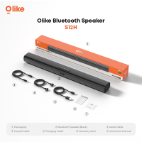 Olike Speaker TV Soundbar S10H Home Theater 10W Subwoofer Bluetooth 6.0 Bass Max Technology Immersive Sound 5 Modes Playback Long Time Baterry with 1800 mAh and Support Wall Mounting