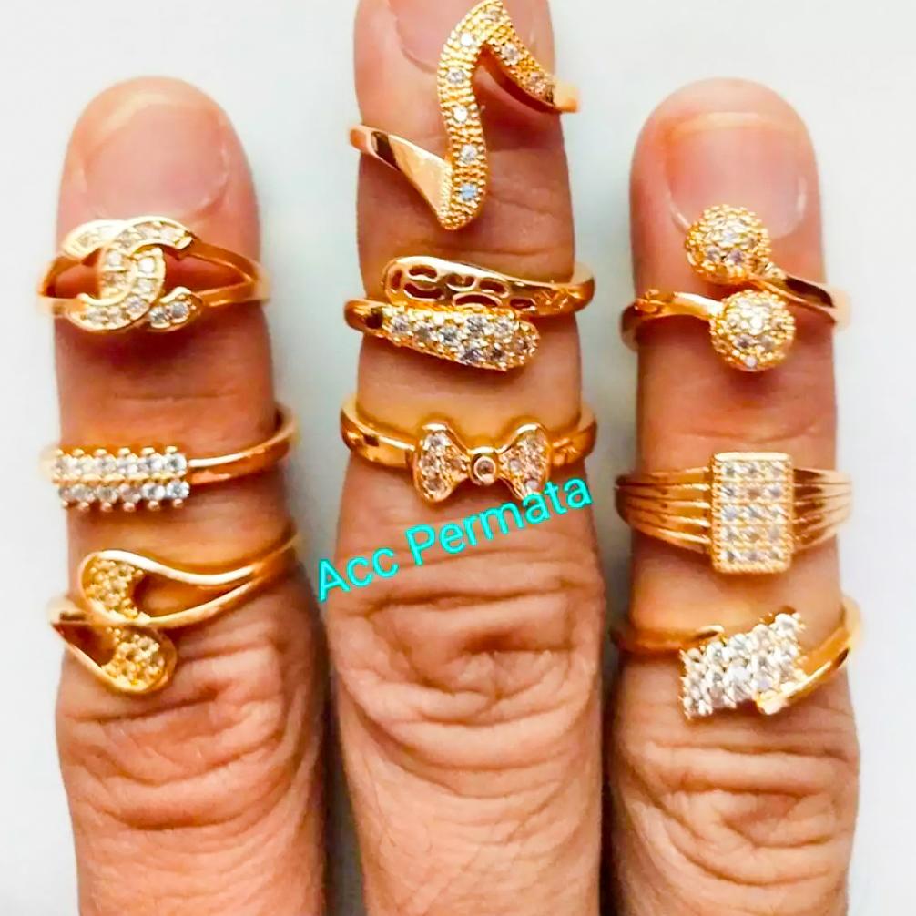 Cincin Anak Permata Motif Random / Perhiasan Anak / Xuping Anak cincin anak permata motif random / perhiasan anak / xuping anak