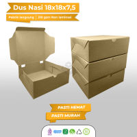 Dus Nasi 18x18 Box Nasi Kotak 18x18 (Isi 50 Pcs-B4K3)