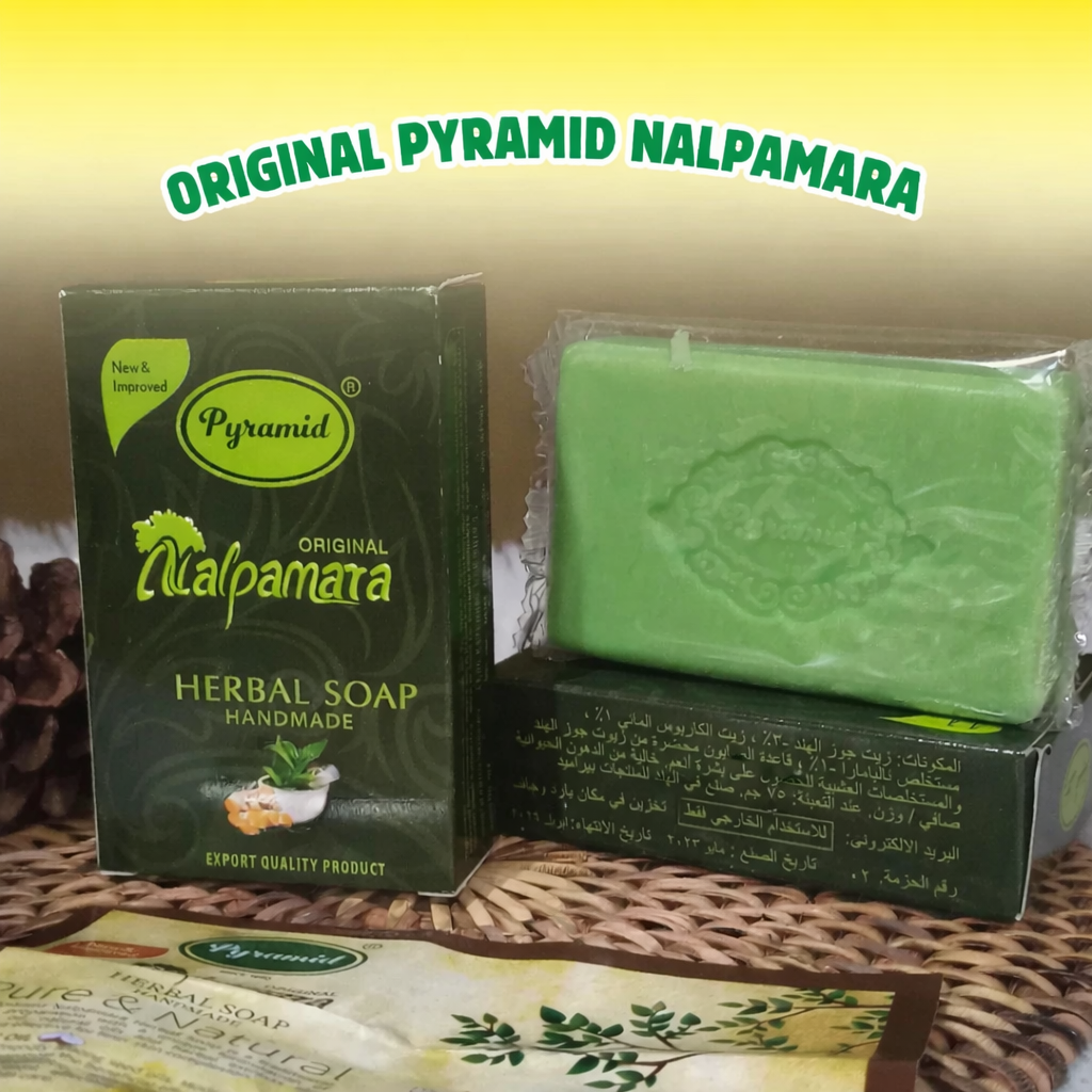 Sabun Nalpamara Original Pyramid Racikan Herbal Rempah Alami Kunyit VCO Untuk Atasi Jerawat