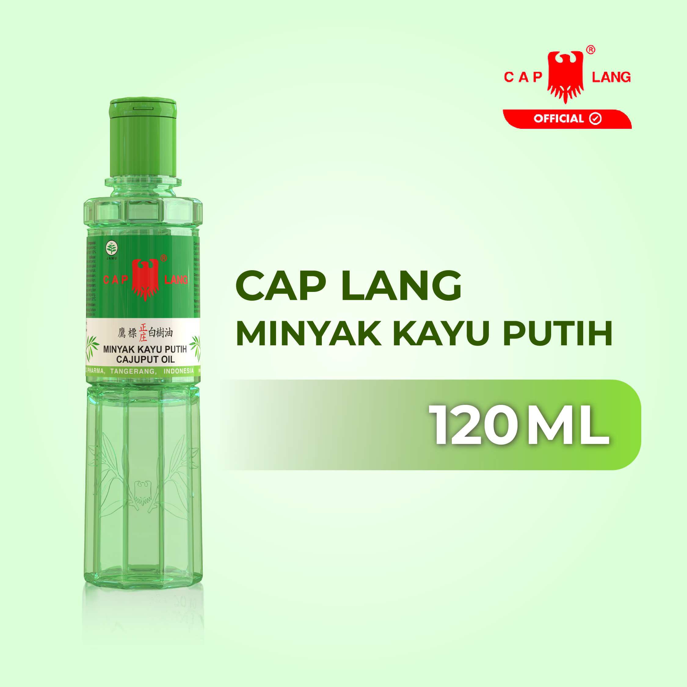 Minyak Kayu Putih Cap Lang 120ml - Memberikan rasa hangat Meringankan Sakit Perut Perut Kembung dan Rasa Mual